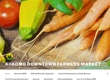 Tablet Screenshot of kokomofarmersmarket.com